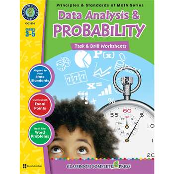 Gr 3-5 Math Task & Drill Data Analy & Probability, CCP3310