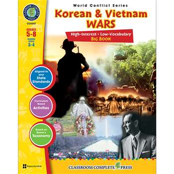 Korean & Vietnam Wars Big Book World Conflict Series By Classroom Complete