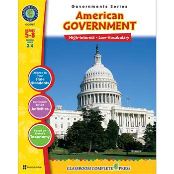 American Government Governments Series By Classroom Complete
