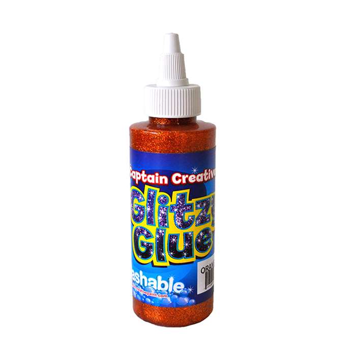 Captain Creative Glitzy Glue Orange 4 Oz, CCR2450