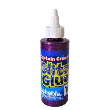 Captain Creative Glitzy Glue Violet 4 Oz, CCR2455