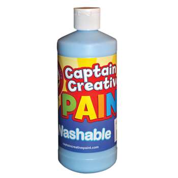 Captain Creative Light Blue 16Oz Washable Paint By Certified Color