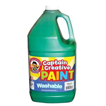 Captain Creative Green Gallon Washable Paint By Certified Color