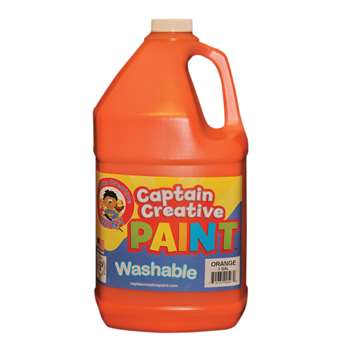 Captain Creative Orange Gallon Washable Paint By Certified Color