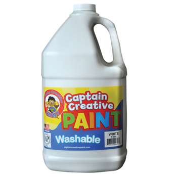 Captain Creative White Gallon Washable Paint By Certified Color