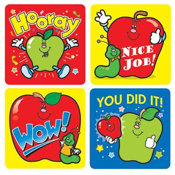 Stickers Apples 120/Pk Acid & Lignin Free By Carson Dellosa