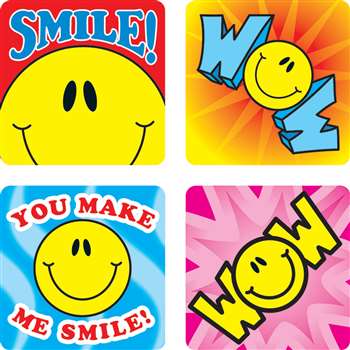 Stickers Smile Fun 120/Pk Acid & Lignin Free By Carson Dellosa