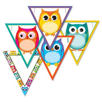 Colorful Owls Banners Gr Pk-12, CD-102038