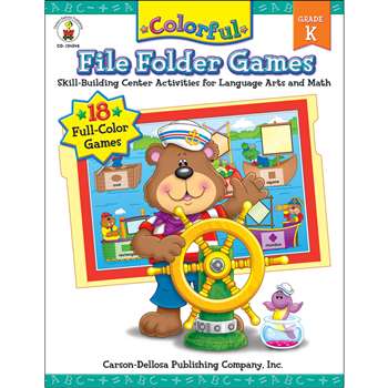 Colorful File Folder Games Grade K By Carson Dellosa