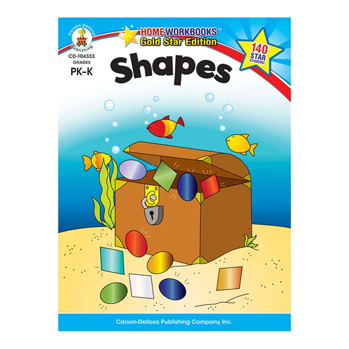 Shapes Home Workbook Gr Pk-K By Carson Dellosa