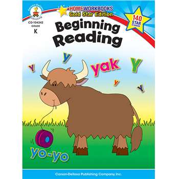 Beginning Reading Home Workbook Gr K By Carson Dellosa