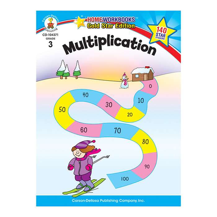 Multiplication Home Workbook Gr 3 By Carson Dellosa