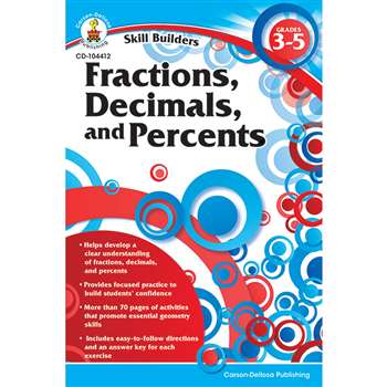 Skill Builders Fractions Decimals & Percents By Carson Dellosa