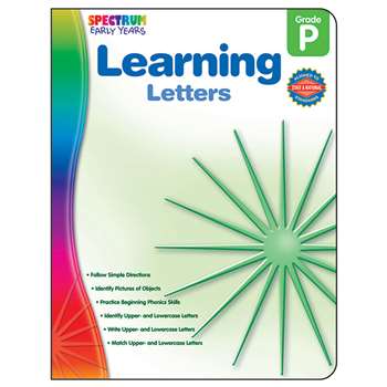 Readiness Learning Letters Spectrum Early Years By Carson Dellosa