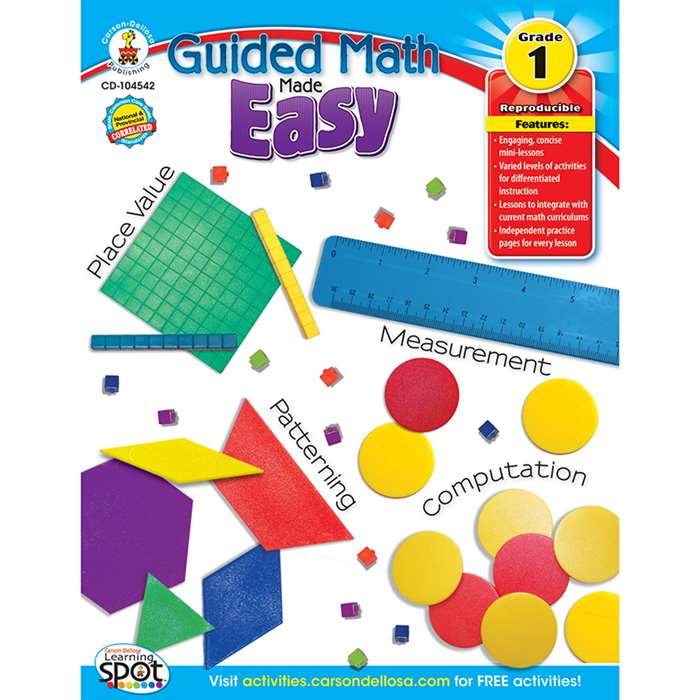 Guided Math Made Easy Gr 1 By Carson Dellosa