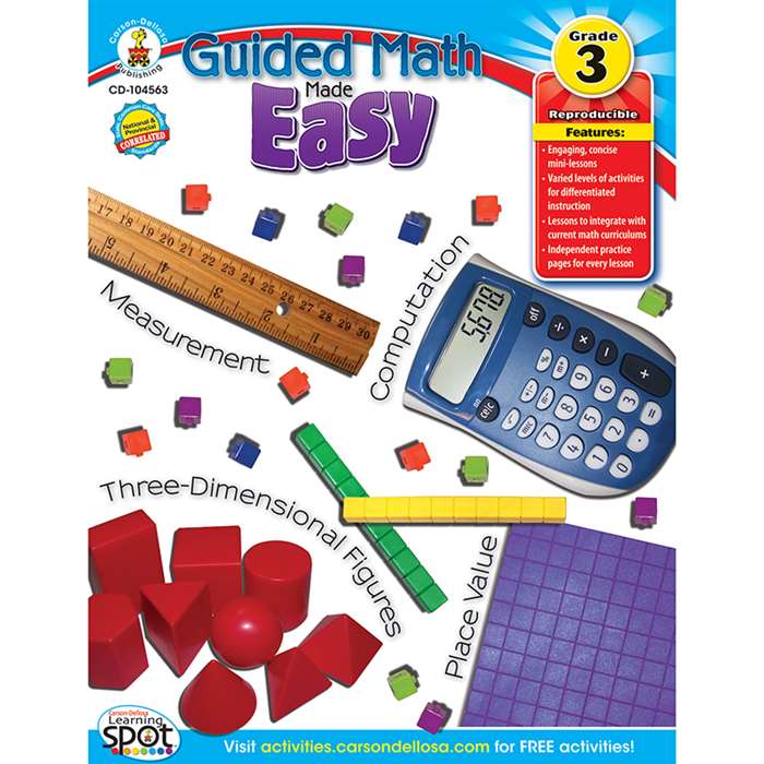 Guided Math Made Easy Gr 3 By Carson Dellosa