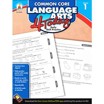 Language Arts 4 Today Gr 1 By Carson Dellosa