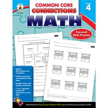 Shop Math Gr 4 Common Core Connections - Cd-104605 By Carson Dellosa