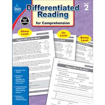 Shop Book 2 Differentiated Reading For Comprehension - Cd-104614 By Carson Dellosa