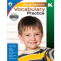 Academic Vocabulary Practice Gr K, CD-104805