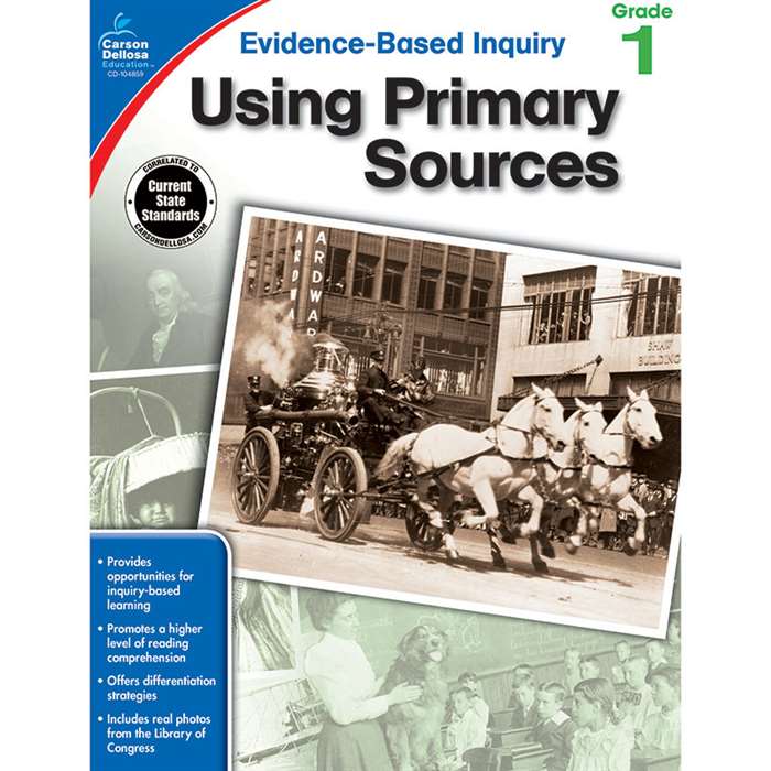 Using Primary Sources Gr 1, CD-104859