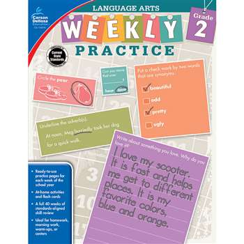 Weekly Practice Language Arts Gr 2, CD-104876