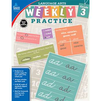 Weekly Practice Language Arts Gr 3, CD-104877
