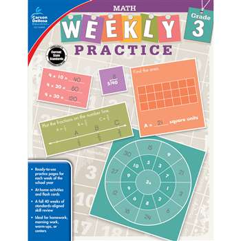Weekly Practive Math Gr 3, CD-104883