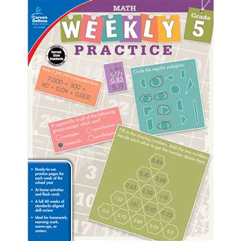 Weekly Practive Math Gr 5, CD-104885