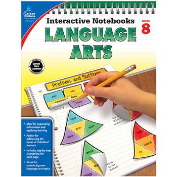 Interactive Notebooks Language Arts Gr 8, CD-104915
