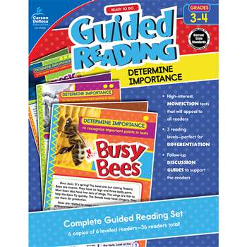 Guided Determine Importance Gr 3-4 Reading, CD-104962