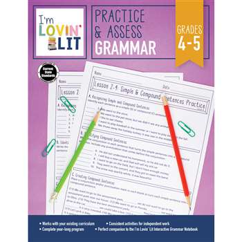 Im Lovin Lit Grammar Gr 4-5 Practice & Assess, CD-105006