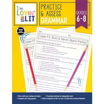 Im Lovin Lit Grammar Gr 6-8 Practice & Assess, CD-105007