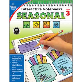 Interactive Notebooks Seasonal Gr 3, CD-105016