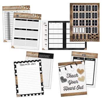 Industrial Chic Teacher Plan Book, CD-105022