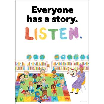 Everyone Has A Story Listen Poster All Are Welcome, CD-106055