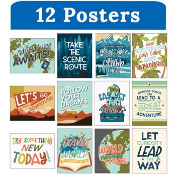 Mini Posters Lets Explore Postr Set, CD-106065