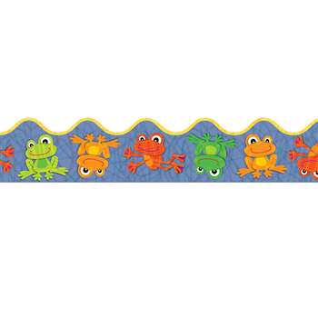 Funky Frogs Scalloped Border By Carson Dellosa