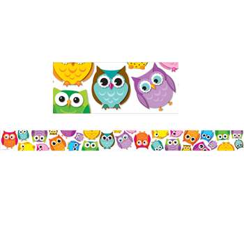 Colorful Owls Border By Carson Dellosa