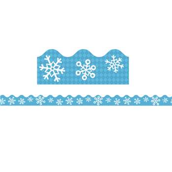 Snowflakes Scalloped Border, CD-108224