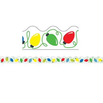 Holiday Lights Scalloped Border, CD-108226