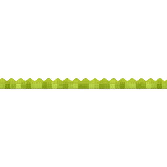 Super Power Laser Lime Scalloped Borders, CD-108236