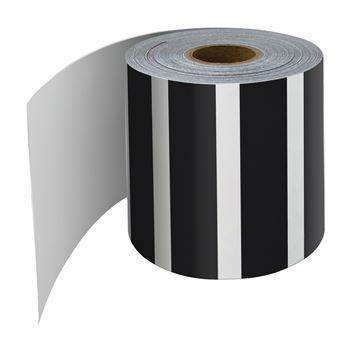 Blk & Wht Verticl Stripe Roll Bordr, CD-108476