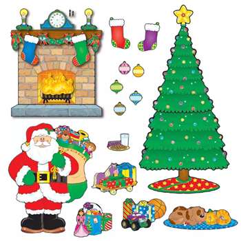 Christmas Scene Bulletin Board Set By Carson Dellosa