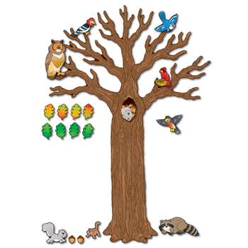Big Tree W/ Animals Bulletin Board Sets K-5 By Carson Dellosa