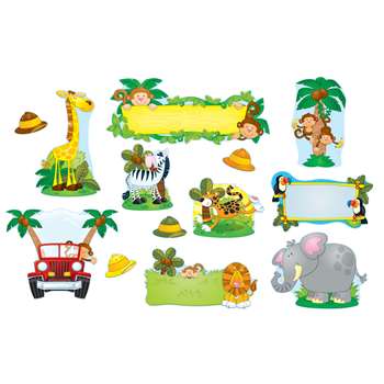 Jungle Safari Bulletin Board Set By Carson Dellosa