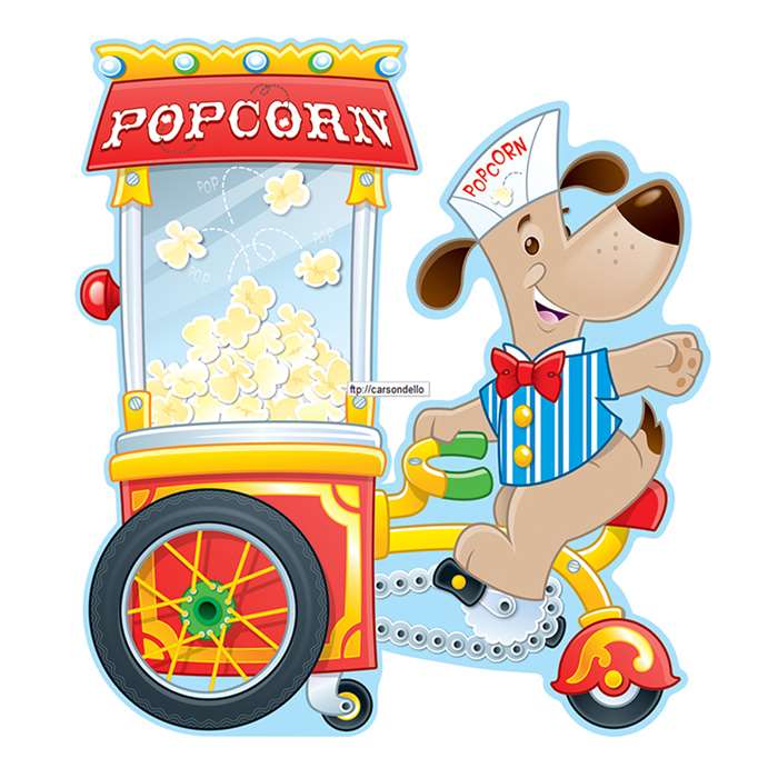 Poppin Popcorn Bulletin Board Set By Carson Dellosa