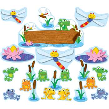 Funky Frogs Bulletin Board Set By Carson Dellosa