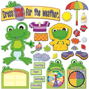 Funky Frog Weather Bulletin Board Set By Carson Dellosa