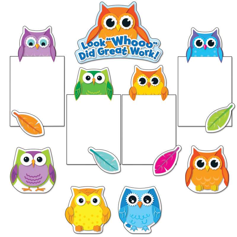 Carson Dellosa Colorful Owls Shape Stickers